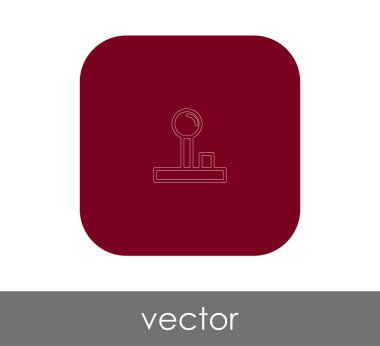 Oyun çubuğu düz simgesi