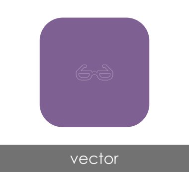 web tasarım ve uygulamaları, vektör çizim için gözlük simgesi