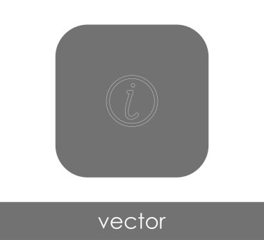 Web tasarım ve uygulamaları için bilgi işareti simgesi