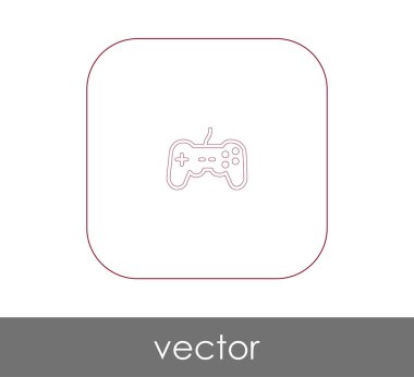 Oyun çubuğu düz simgesi