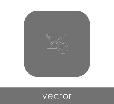 zarf simgesi, logo, vektör çizim 