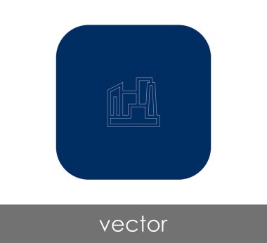 Fabrika düz simgesi