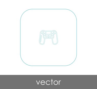 Oyun çubuğu düz simgesi