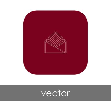 zarf simgesi, logo, vektör çizim 
