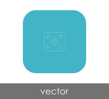 vektör çizim tasarım kamera odak simgesinin