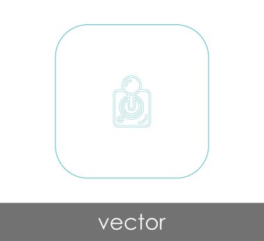 Oyun çubuğu düz simgesi