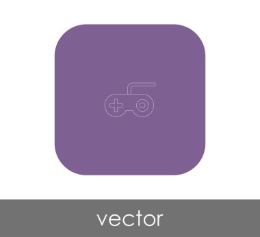 Oyun çubuğu düz simgesi