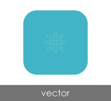 Dünya küre simgesi web tasarım ve uygulamaları, vektör çizim için