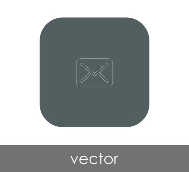 zarf simgesi, logo, vektör çizim 