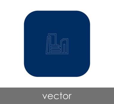 Fabrika düz simgesi