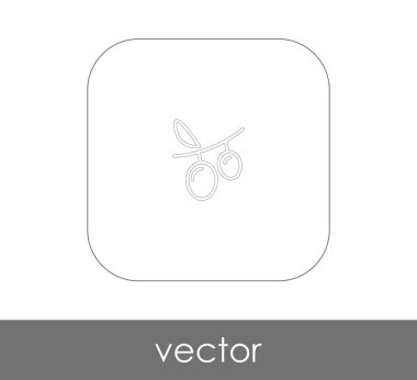 vektör çizim tasarım üzüm simgesinin