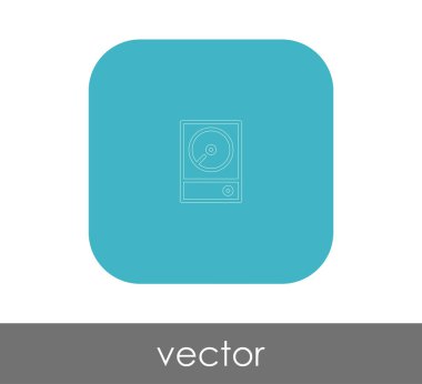 vektör çizim tasarım sabit disk simgesi 