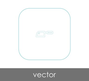 Bıçak düz simgesi, vektör illüstrasyonu