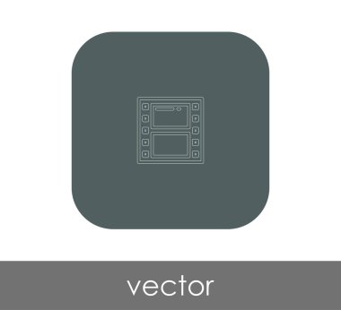 Film işareti simgesi, vektör çizim