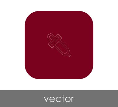 Damlalık işareti simgesi, vektör çizim