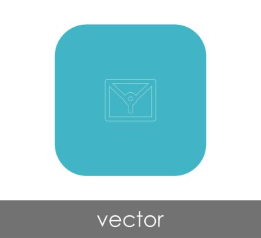 zarf simgesi, logo, vektör çizim 