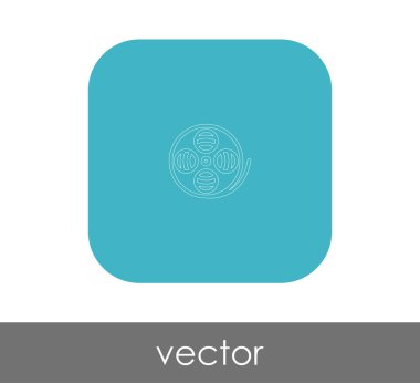 Film işareti simgesi, vektör çizim