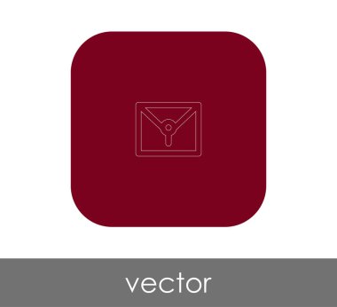 zarf simgesi, logo, vektör çizim 