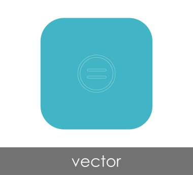 eşittir işareti simgesi, vektör çizim