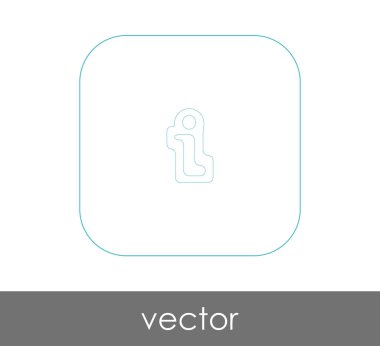 Web tasarım ve uygulamaları için bilgi işareti simgesi