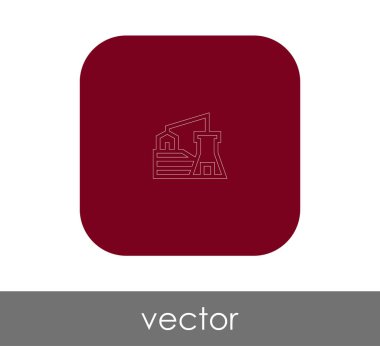 Fabrika düz simgesi