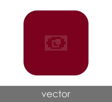 vektör çizim tasarım kamera odak simgesinin