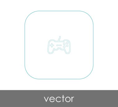 Oyun çubuğu düz simgesi