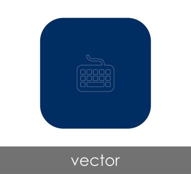 vektör çizim tasarım klavye simgesi