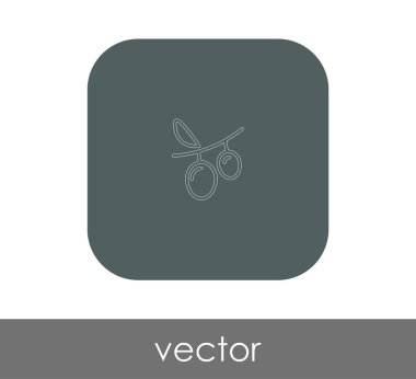 vektör çizim tasarım üzüm simgesinin