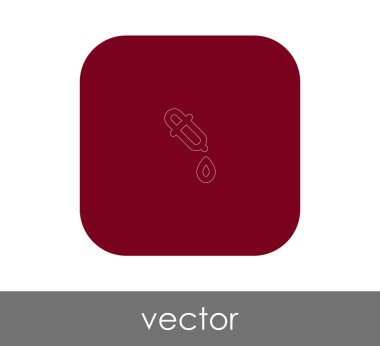 Damlalık işareti simgesi, vektör çizim