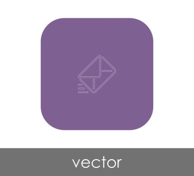 zarf simgesi, logo, vektör çizim 