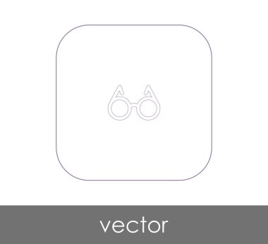 web tasarım ve uygulamaları, vektör çizim için gözlük simgesi