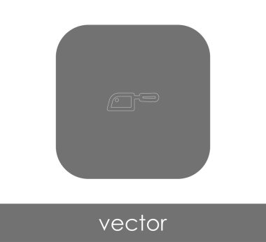 Bıçak düz simgesi, vektör illüstrasyonu