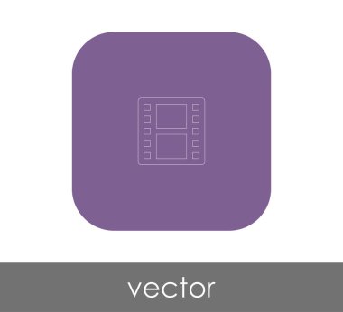 Film işareti simgesi, vektör çizim