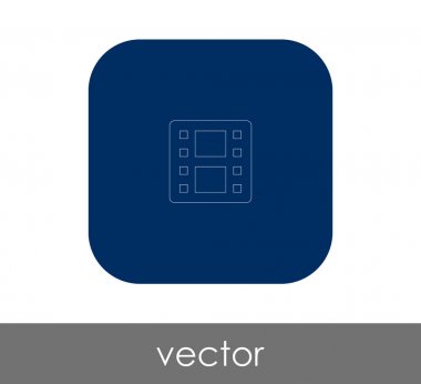 Film işareti simgesi, vektör çizim