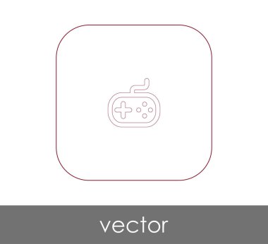 Oyun çubuğu düz simgesi