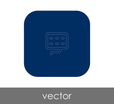 vektör çizim tasarım klavye simgesi