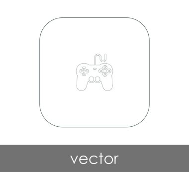 Oyun çubuğu düz simgesi