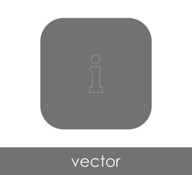 Web tasarım ve uygulamaları için bilgi işareti simgesi