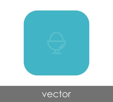 yumurta işareti simgesi, vektör çizim