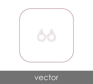 web tasarım ve uygulamaları, vektör çizim için gözlük simgesi