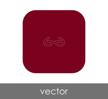 web tasarım ve uygulamaları, vektör çizim için gözlük simgesi