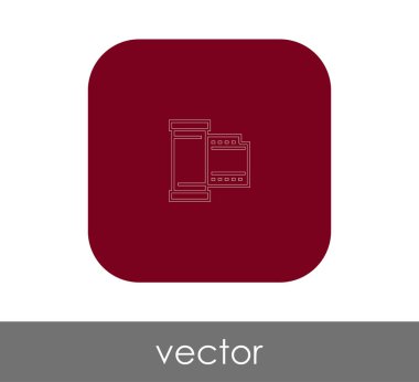 Film işareti simgesi, vektör çizim