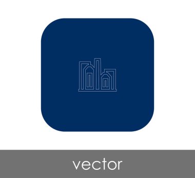 Fabrika düz simgesi