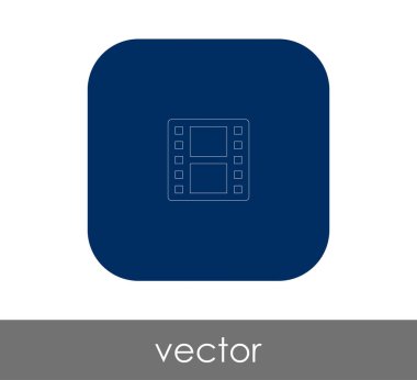 Film işareti simgesi, vektör çizim