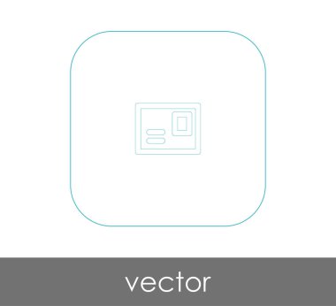 zarf simgesi, logo, vektör çizim 