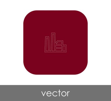 Fabrika düz simgesi