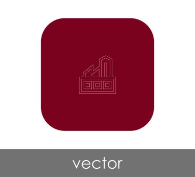 Fabrika düz simgesi