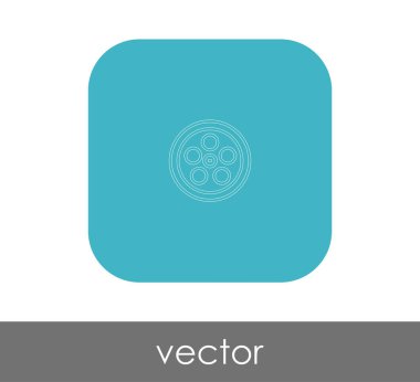 Film işareti simgesi, vektör çizim