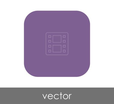 Film işareti simgesi, vektör çizim